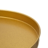 Mesa alta em metal dourado design moderno 41x80cm Doha Saldos