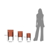 Conjunto de 3 Suportes para Vasos Modernos Redondos em Metal Colorido Milly Tris Modelo