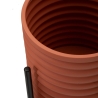 Conjunto de 3 Suportes para Vasos Modernos Redondos em Metal Colorido Milly Tris Escolha