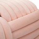 Puff banco design moderno entrançado em veludo 90x45x45cm Softy 