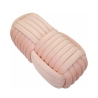 Puff banco design moderno entrançado em veludo 90x45x45cm Softy 