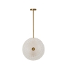 Candeeiro em metal dourado com abat-jours em vidro decorado Glass Saldos