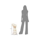 Suporte para vasos em metal e rattan estilo boho chic Panama Tower Catálogo