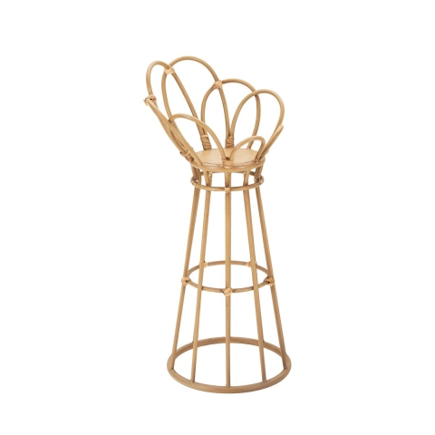 Suporte para vasos em metal e rattan estilo boho chic Panama Tower Promoção