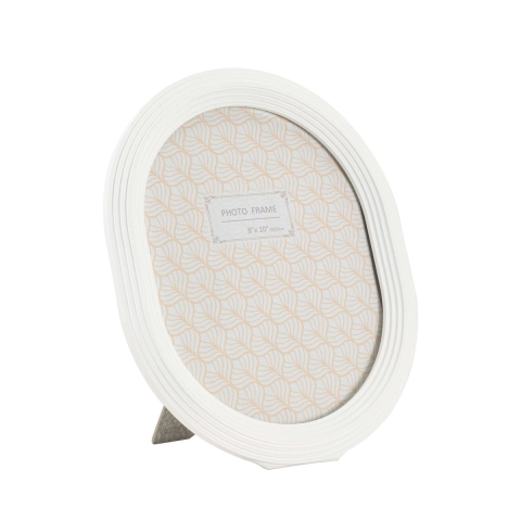 Moldura Oval em Resina Branca 20x25 cm Ovally Promoção