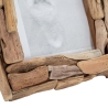 Moldura de madeira retangular 21x26cm Nature para fotografia de mesa Saldos