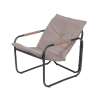 Conjunto de jardim 4 lugares aço mesa tampo em vidro almofadas Cannes Oferta