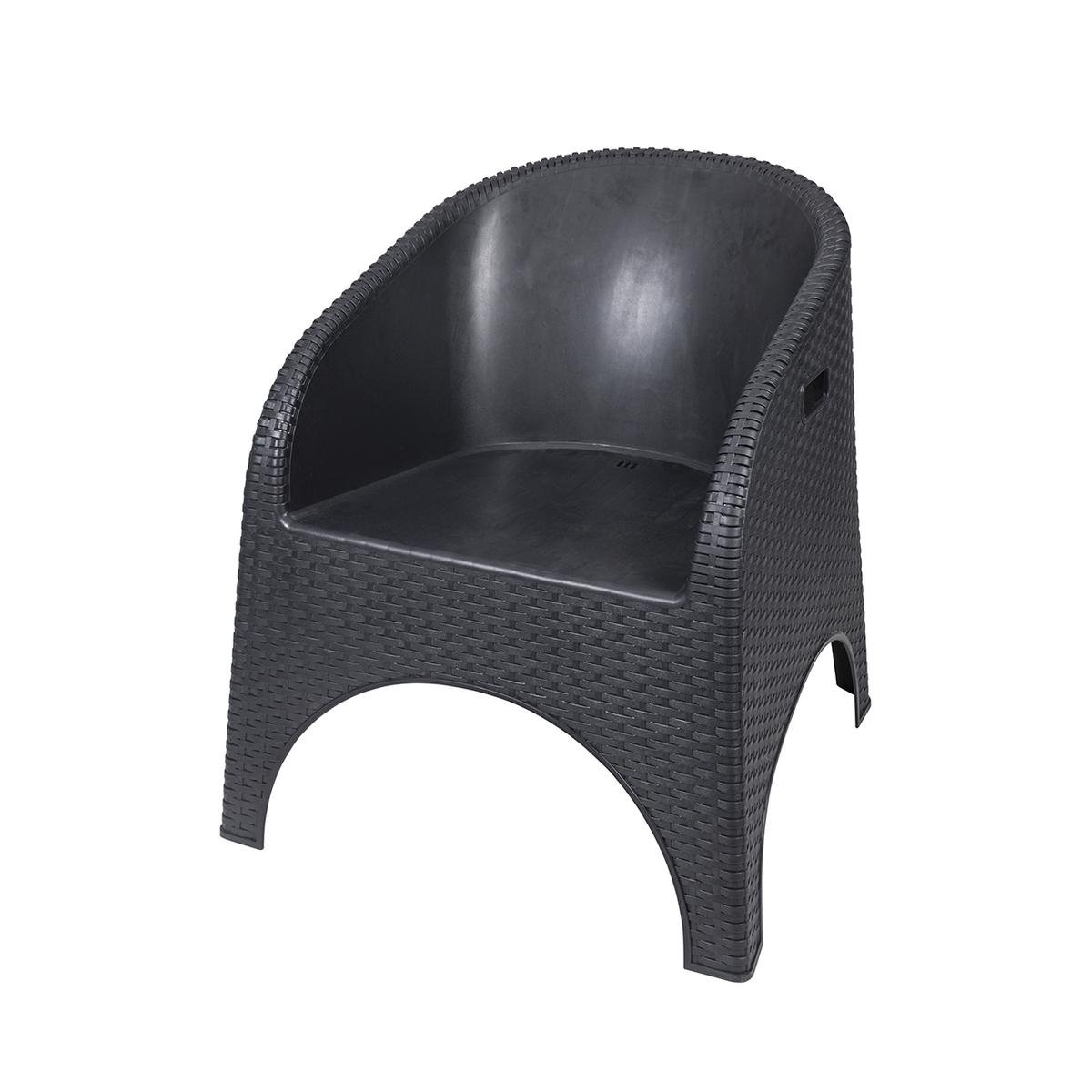 Cadeira de exterior em plástico efeito rattan Pachà Promoção Cadeira de exterior em plástico efeito rattan Pachà Promoção