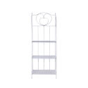 Scaffale 4 ripiani richiudibile in ferro 60,5x28xh.167cm bianco Ravun Oferta