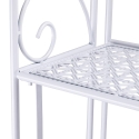 Scaffale 4 ripiani richiudibile in ferro 60,5x28xh.167cm bianco Ravun Saldos