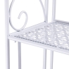 Scaffale 4 ripiani richiudibile in ferro 60,5x28xh.167cm bianco Ravun Saldos