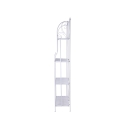 Scaffale 4 ripiani richiudibile in ferro 60,5x28xh.167cm bianco Ravun Descontos