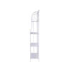 Scaffale 4 ripiani richiudibile in ferro 60,5x28xh.167cm bianco Ravun Descontos