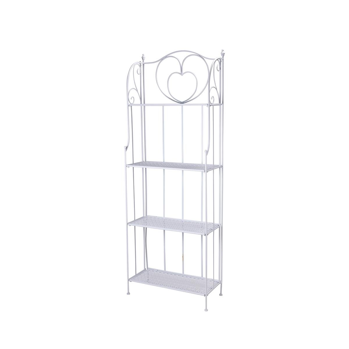 Scaffale 4 ripiani richiudibile in ferro 60,5x28xh.167cm bianco Ravun Promoção Scaffale 4 ripiani richiudibile in ferro 60,5x28xh.167cm bianco Ravun Promoção