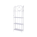 Scaffale 4 ripiani richiudibile in ferro 60,5x28xh.167cm bianco Ravun Promoção