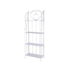 Scaffale 4 ripiani richiudibile in ferro 60,5x28xh.167cm bianco Ravun Promoção