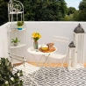 Angoliera 4 ripiani richiudibile in ferro 49x33xh.167cm bianco Alba Venda