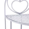 Angoliera 4 ripiani richiudibile in ferro 49x33xh.167cm bianco Alba Catálogo