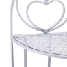 Angoliera 4 ripiani richiudibile in ferro 49x33xh.167cm bianco Alba Catálogo