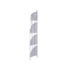 Angoliera 4 ripiani richiudibile in ferro 49x33xh.167cm bianco Alba Descontos