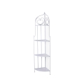 Angoliera 4 ripiani richiudibile in ferro 49x33xh.167cm bianco Alba Promoção