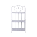 Scaffale 3 ripiani richiudibile in ferro 60,5x28xh.127cm bianco Karnel Oferta