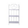 Scaffale 3 ripiani richiudibile in ferro 60,5x28xh.127cm bianco Karnel Oferta