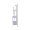 Scaffale 3 ripiani richiudibile in ferro 60,5x28xh.127cm bianco Karnel Saldos