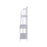 Scaffale 3 ripiani richiudibile in ferro 60,5x28xh.127cm bianco Karnel Saldos