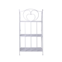 Scaffale 3 ripiani richiudibile in ferro 60,5x28xh.127cm bianco Karnel Descontos
