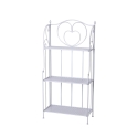 Scaffale 3 ripiani richiudibile in ferro 60,5x28xh.127cm bianco Karnel Promoção