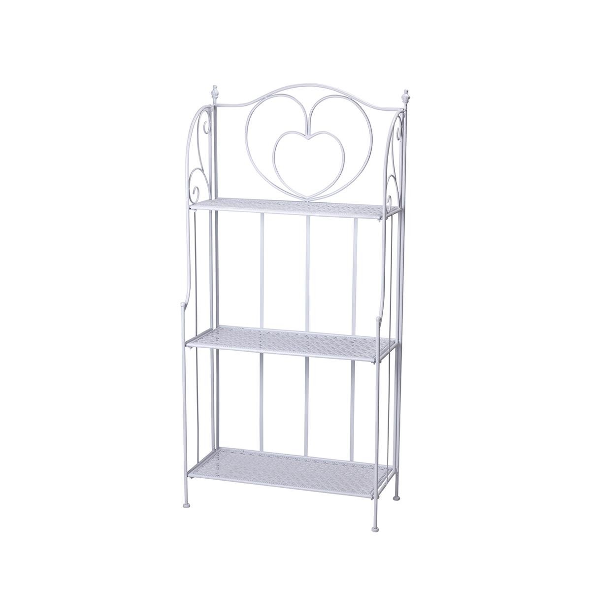Scaffale 3 ripiani richiudibile in ferro 60,5x28xh.127cm bianco Karnel Promoção Scaffale 3 ripiani richiudibile in ferro 60,5x28xh.127cm bianco Karnel Promoção