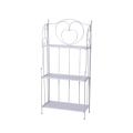 Scaffale 3 ripiani richiudibile in ferro 60,5x28xh.127cm bianco Karnel Promoção