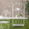 Estante dobrável de ferro com 3 prateleiras 60,5x28x127cm branco Karnel Venda