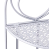 Angoliera 3 ripiani richiudibile in ferro 49x33xh.127cm bianco Veska Catálogo