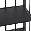 Scaffale da esterno slim 4 ripiani in ferro battuto richiudibile Nuvia Escolha