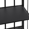 Scaffale da esterno slim 4 ripiani in ferro battuto richiudibile Nuvia Escolha