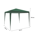 Gazebo 3x3 idrorepellente montaggio rapido con kit bianco Tropico Preço