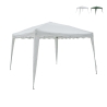 Gazebo estensibile verde 3x3 in alluminio richiudibile Rapido Promoção