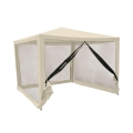 Gazebo idrorepellente con zanzariere 3x3m ferro ecrù Dakar Promoção