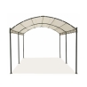 Gazebo túnel impermeável 3x4m ferro 6 postes ecru Lomek Oferta
