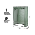 Estufa para plantas de varanda 100x50x150cm com cobertura protetora Erona Escolha