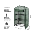Estufa para Plantas de Varanda com 3 Prateleiras e Capa Protetora Tivar Escolha