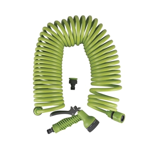 Mangueira de jardim espiral flexível 12m com pistola Power Promoção