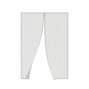 Rede Mosquiteira Magnética para Porta 130x220cm com Fita Dupla Face e 8 Ímanes Zanzibar Catálogo