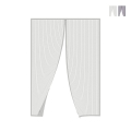 Rede Mosquiteira Magnética para Porta 130x220cm com Fita Dupla Face e 8 Ímanes Zanzibar Promoção