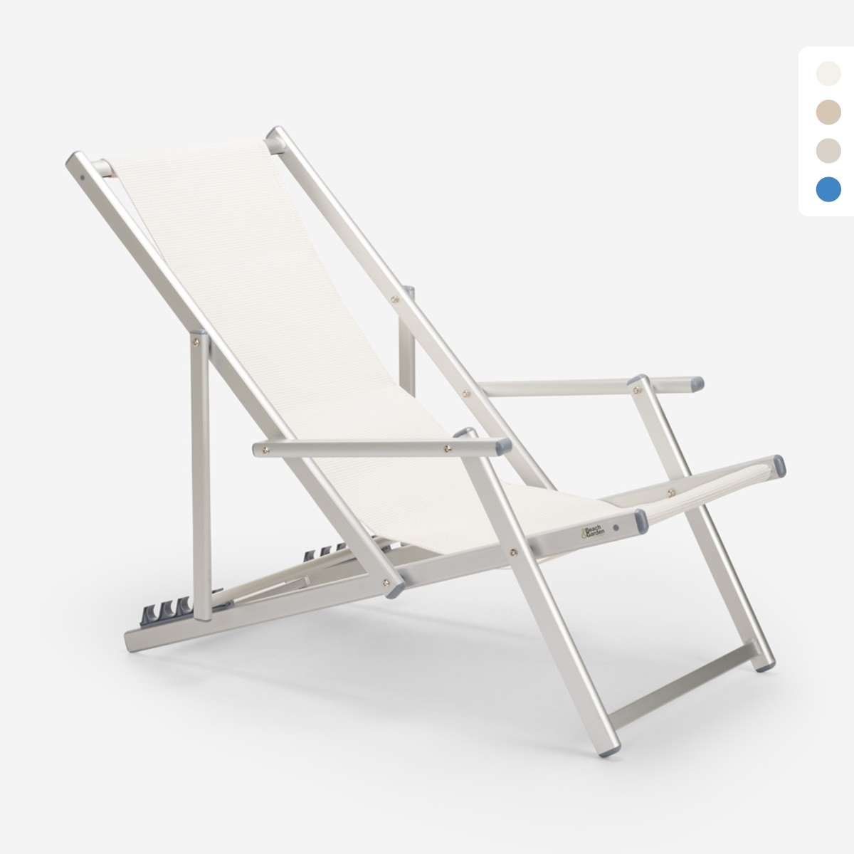Cadeira Espreguiçadeira Praia com Braços Alumínio Dobrável Riccione Gold Lux Medidas Cadeira Espreguiçadeira Praia com Braços Alumínio Dobrável Riccione Gold Lux Medidas