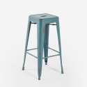 Banco de Metal Vintage para Cozinha Bar Café Steel Stale Escolha