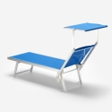 20 Espreguiçadeiras em Alumínio com Para-sol Santorini 