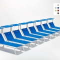 20 Espreguiçadeiras em Alumínio com Para-sol Santorini Promoção